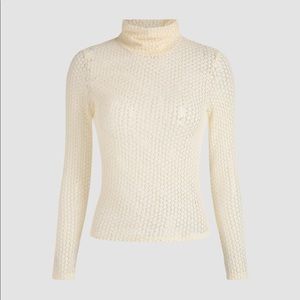 Cider Sheer Ivory Women’s Turtleneck